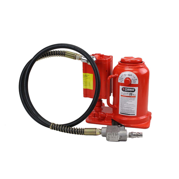AIR HYDRAULIC BOTTLE JACK - 22 TON LOW PROFILE <br>MODEL: ZABJ-22PB