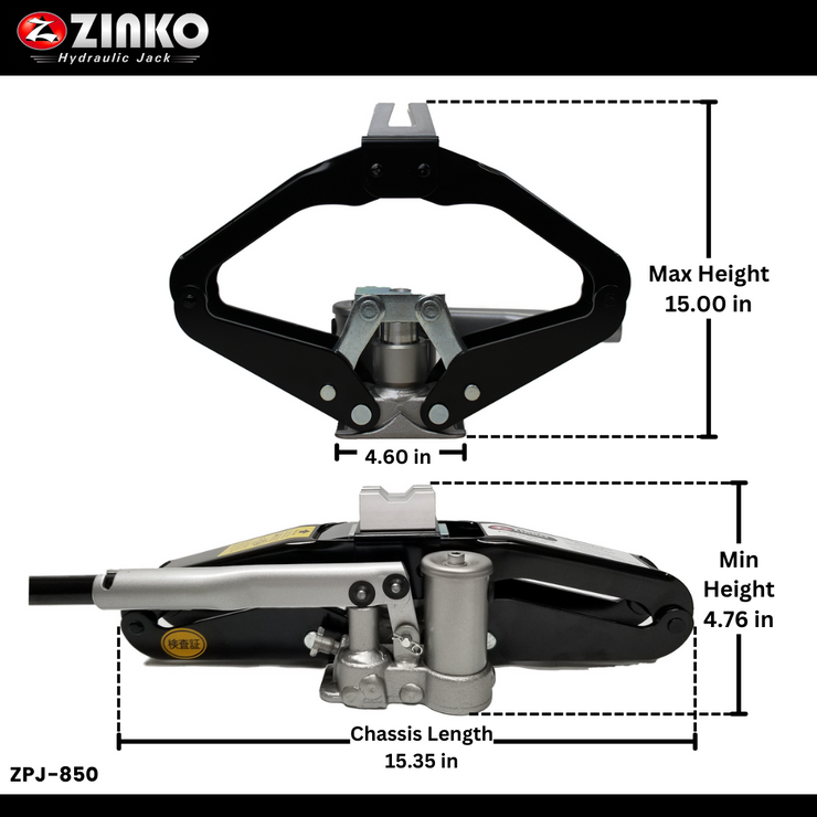 HYDRAULIC PANTA GRAPH JACK - 0.93 TON MODEL: ZPJ-850 – Zinko HYDRAULIC PANTA GRAPH JACK - 0.93 TON MODEL: ZPJ-850 – Zinko