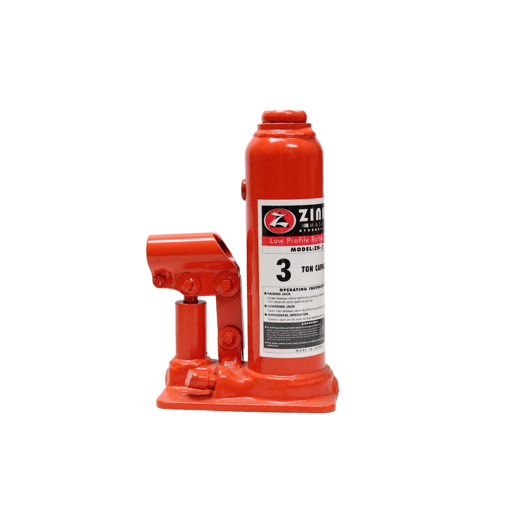 HYDRAULIC BOTTLE JACK - 3 TON MODEL: ZN-03 – Zinko Hydraulic Jack