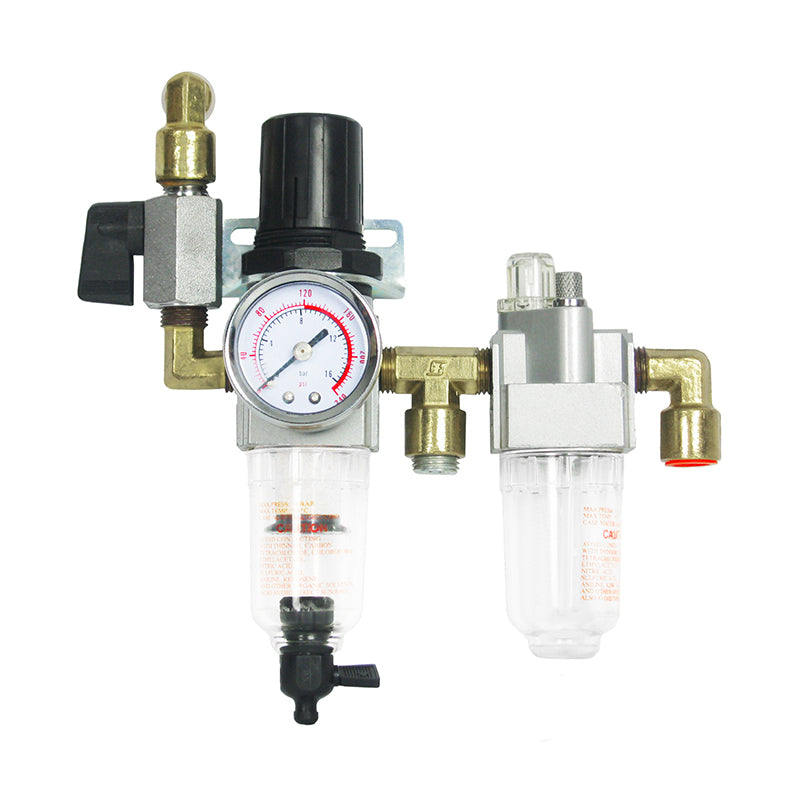 FRL Combo with shutoff valve, 1/4