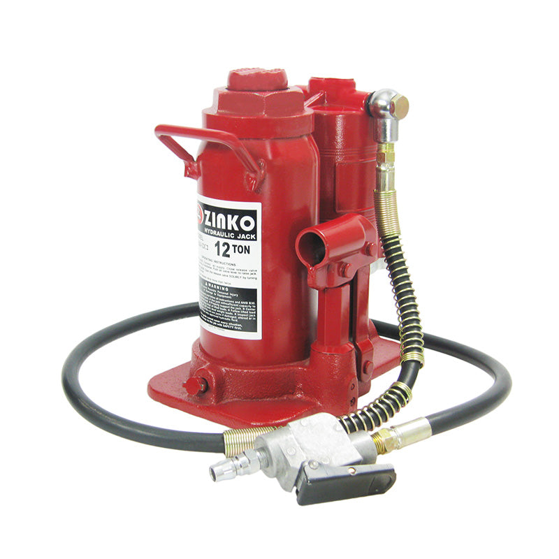 AIR HYDRAULIC BOTTLE JACK 12 TON MODEL ZABJ12C3 Zinko Hydraulic Jack