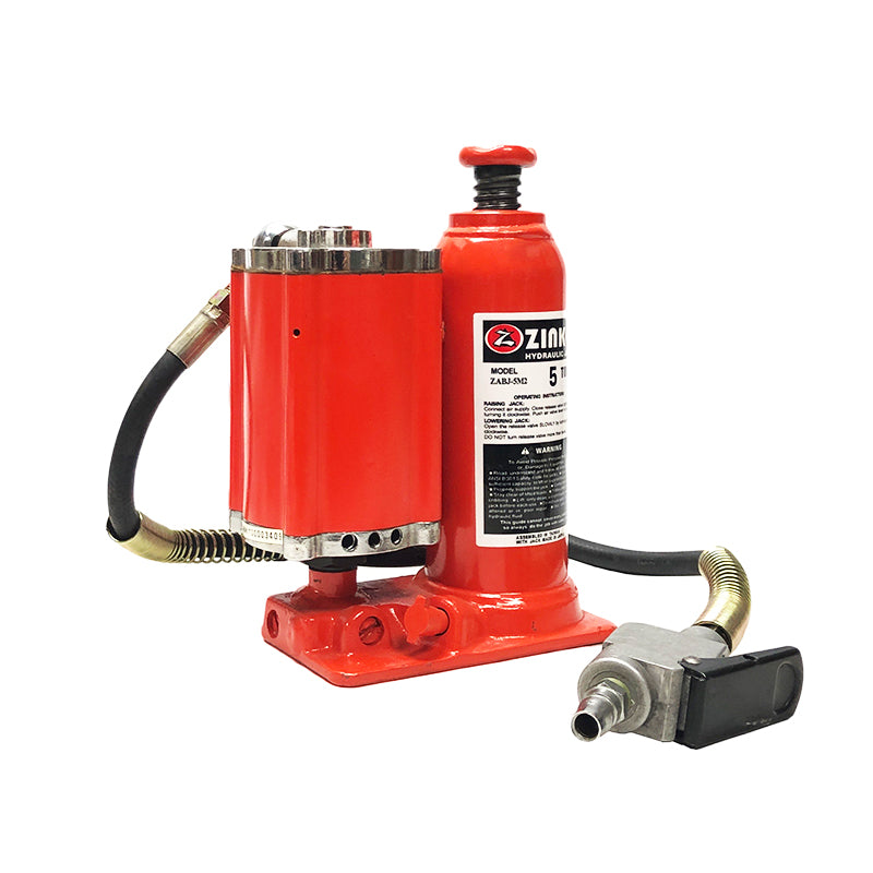 AIR HYDRAULIC BOTTLE JACK - 5 TON; MODEL: ZABJ-5M – Zinko